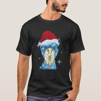 African Bird Christmas Shoebill Santa Hat Shoebill T-Shirt