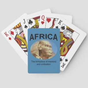 African birthplace of Mankind Playing Cards