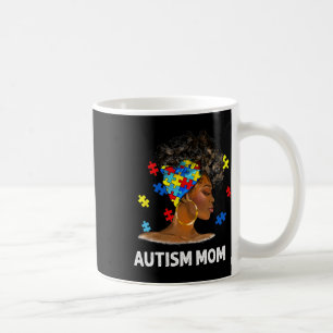 African Black Autism Mum Afro Mother Autism Awaren Coffee Mug