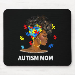 African Black Autism Mum Afro Mother Autism Awaren Mouse Mat