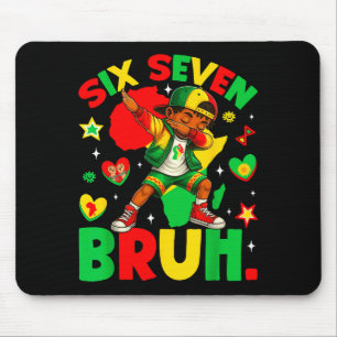 African Black Dabbing Bruh Seven History American  Mouse Mat