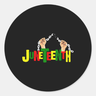 African Black Free-ish Since 1865 Independence Classic Round Sticker