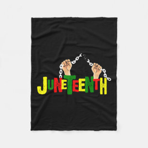African Black Free-ish Since 1865 Independence  Fleece Blanket