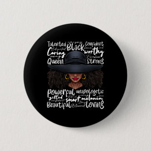 African Black History African American Ladies June 6 Cm Round Badge