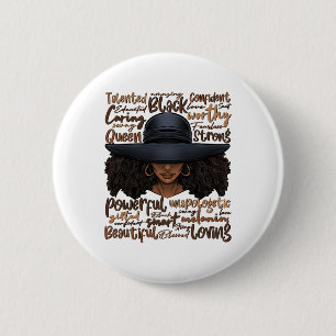 African Black History African American Ladies June 6 Cm Round Badge