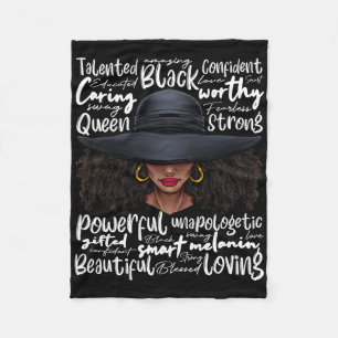 African Black History African American Ladies June Fleece Blanket