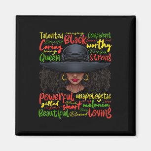African Black History African American Ladies June Magnet