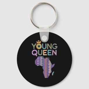 African Black Queen Art For Girl Women Melanin Afr Key Ring