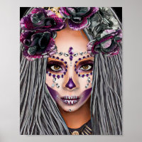 African Black Woman Voodoo Priestsess Fantasy art