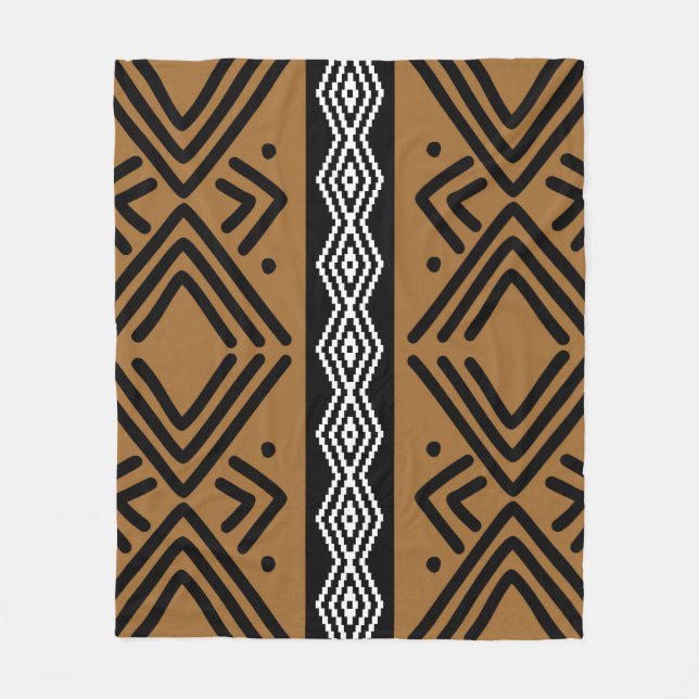 African Bogolan Decorative Blanket (Front)