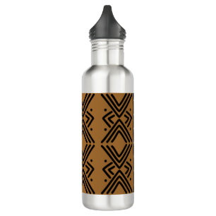  African Bogolan Designer Water Bottle