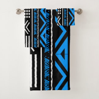African Bogolan Style Mud Cloth Inspired Towel Set