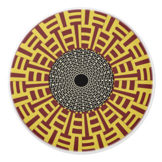 African Boho Collection - Golden Gate Ceramic Knob