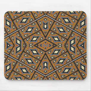 African Bricks Kaleidoscope Mouse Mat