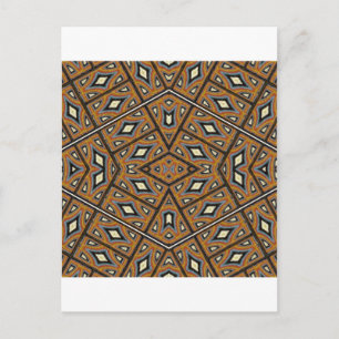 African Bricks Kaleidoscope Postcard