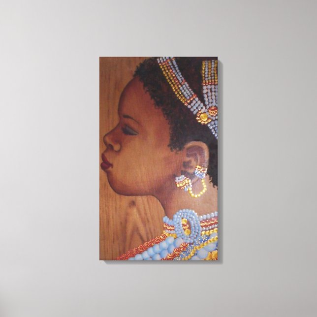 African Bride Wrapped Canvas (Front)