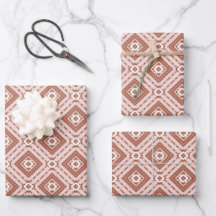 African Brown Earth Tone Geometric