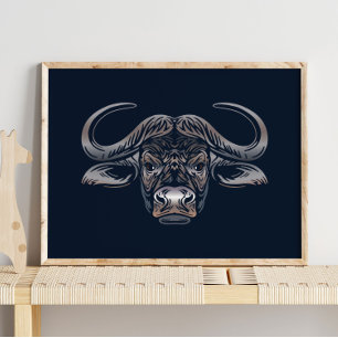African Buffalo Print African Buffalo Print