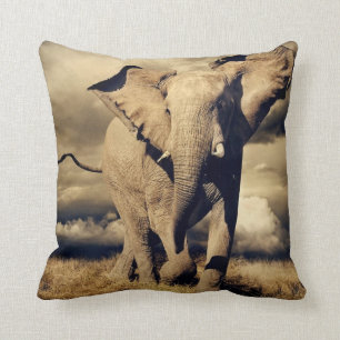 AFRICAN BULL ELEPHANT PILLOW