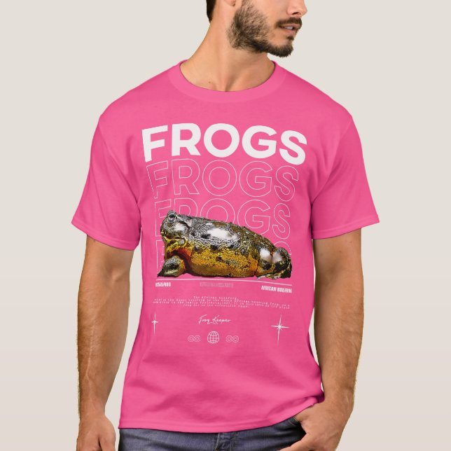 African Bullfrog Streetwear Frog Keeper T-Shirt (Front)