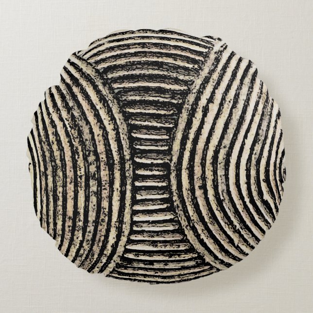 African Carving Pillow (Front)