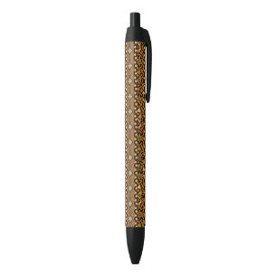 African cheetah skin pattern 2 black ink pen
