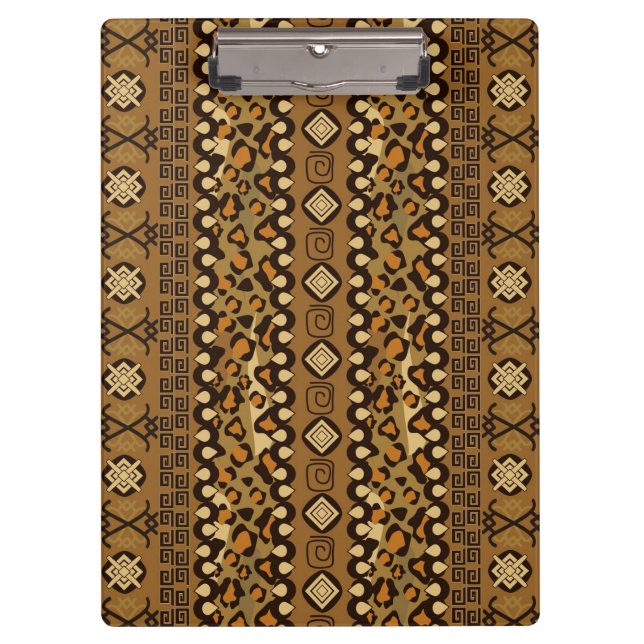 African cheetah skin pattern 2 clipboard (Front)