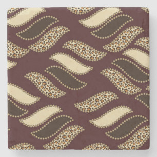 African cheetah skin pattern 2 stone coaster