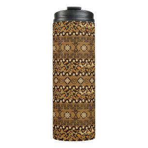 African cheetah skin pattern 2 thermal tumbler