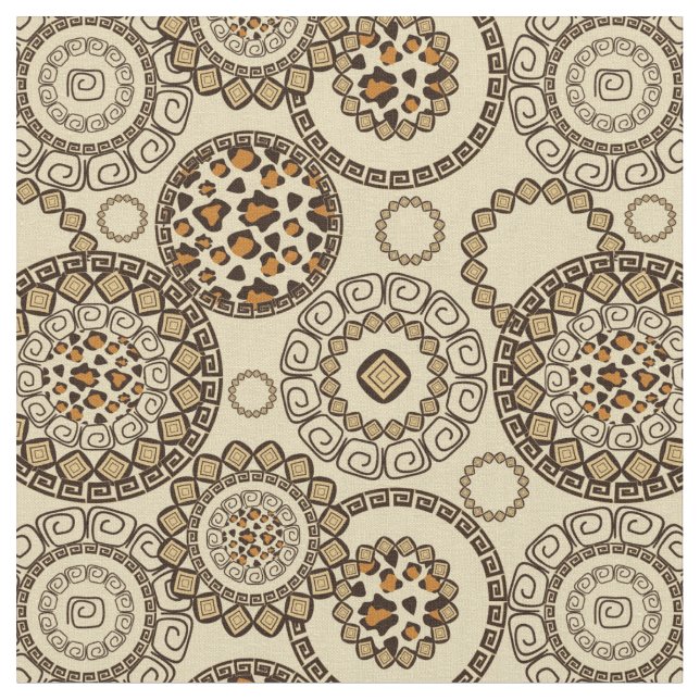 African cheetah skin pattern 3 fabric (Close Up)