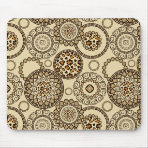 African cheetah skin pattern 3 mouse mat