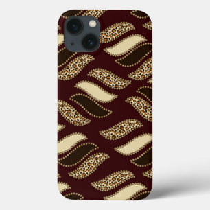 African cheetah skin pattern iPhone 13 case