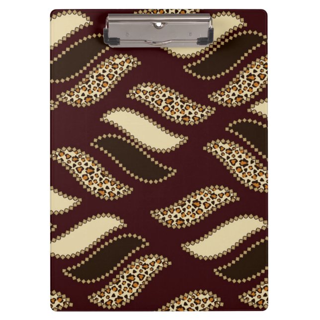 African cheetah skin pattern clipboard (Front)
