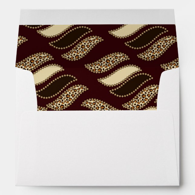 African cheetah skin pattern envelopes (Back (Bottom))