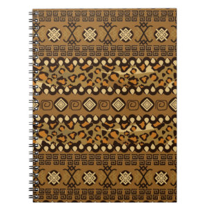 African cheetah skin pattern notebook