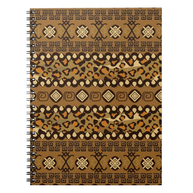 African cheetah skin pattern notebook (Front)