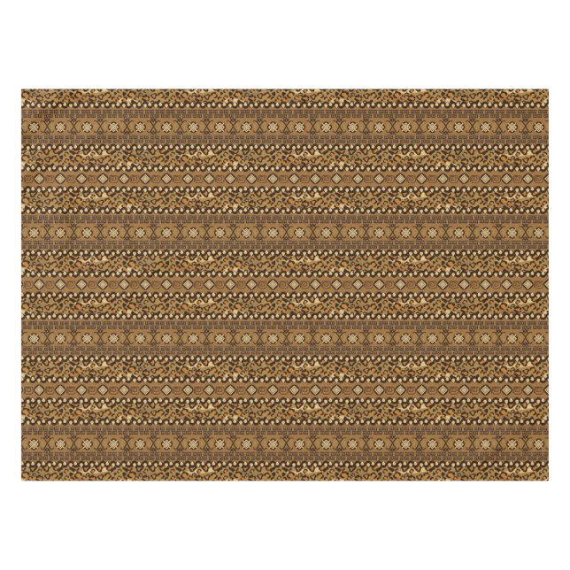 African cheetah skin pattern tablecloth (Front (Horizontal))