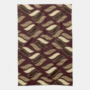 African cheetah skin pattern tea towel