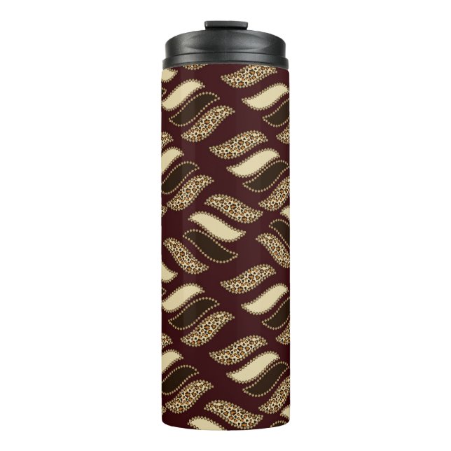 African cheetah skin pattern thermal tumbler (Front)
