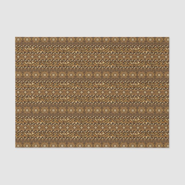 African cheetah skin pattern tissue paper (Front)