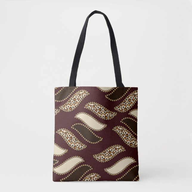 African cheetah skin pattern tote bag (Front)