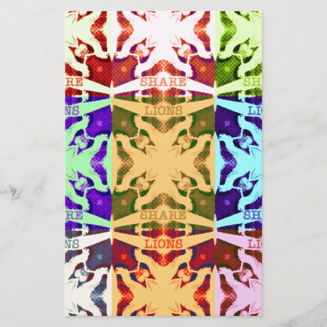 African Chequered Pop art Culture colourful patter (Front)