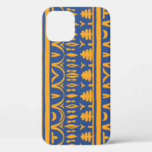African Chevrons: Ethnic Tribal Pattern iPhone 12 Case