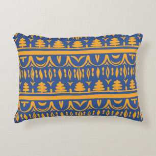 African Chevrons: Ethnic Tribal Pattern Decorative Cushion