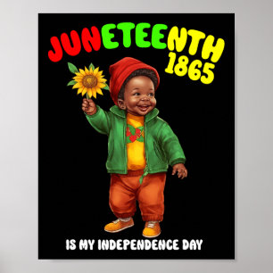 African Child Boy And Girl Is My Independence Day  Poster