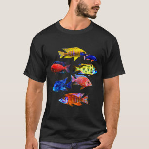 African Cichlids Peacock Cichlids Haps Colourful A T-Shirt