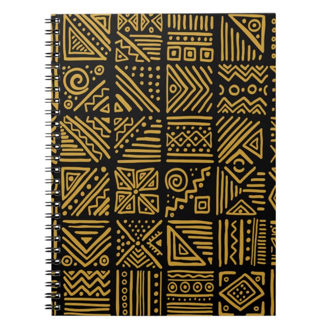 African clash: ethnic tribal seamless. notebook (Front)