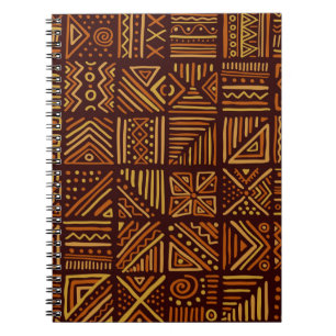 African clash seamless pattern in ethnic tribal st notebook