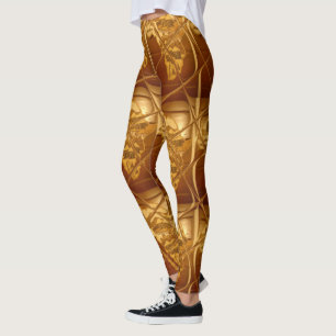 African Coffee brown Lovely Clothing Women pattern Leggings