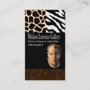 African Collectibles: Afrocentric African American Business Card